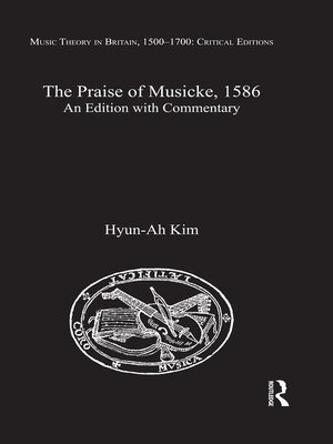 cover image of The Praise of Musicke, 1586
